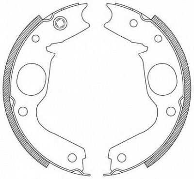 OPEN PARTS bsa207600 -  Комплект тормозных колодок